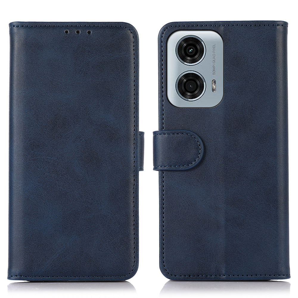 For Motorola Moto G24 Power Phone Stand Case PU Leather Cowhide Texture Card Slots Phone Cover For Motorola Moto G24 Power Phone Stand Case PU Leather Cowhide Texture Card Slots Phone Cover